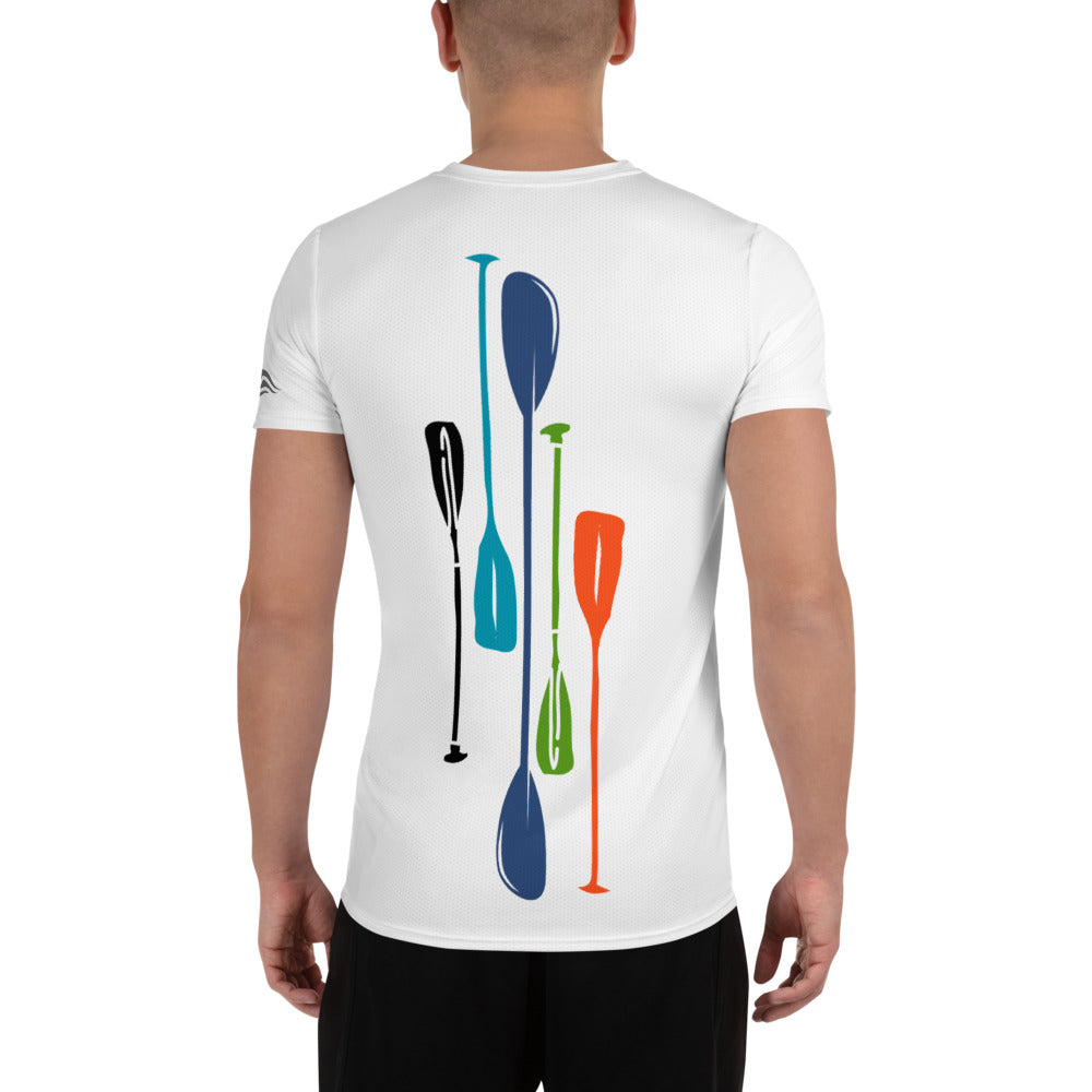Paddles Men Active Shirt in White