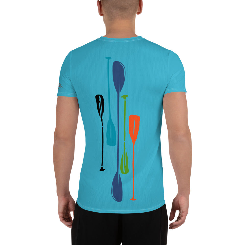 Paddles Men Active Shirt in Bright Blue