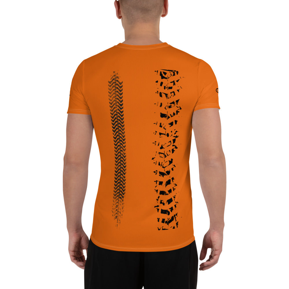Cycling Men's Hi-Viz Orange Athletic T-shirt