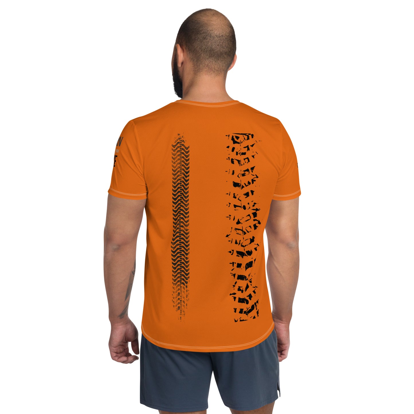 Cycling Men's Hi-Viz Orange Athletic T-shirt