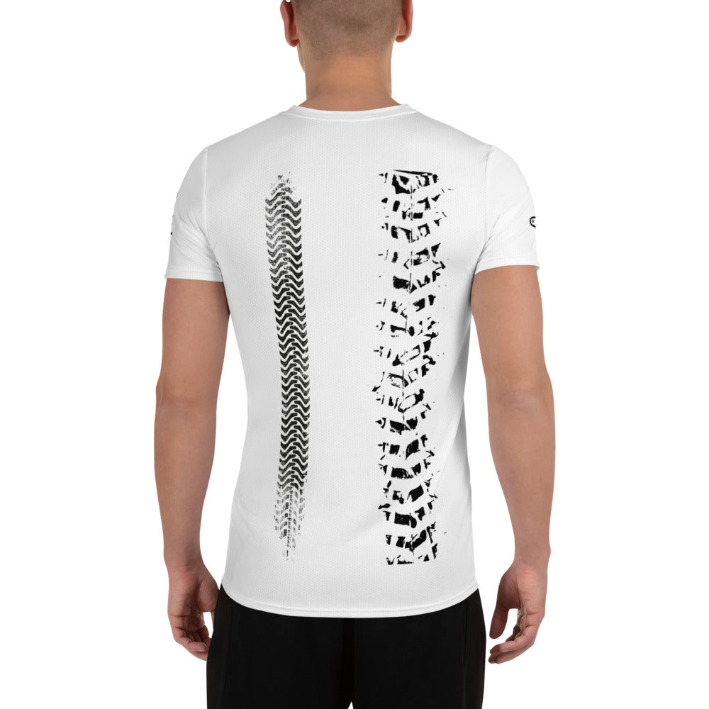 Bikes Men's Athletic White T-shirt