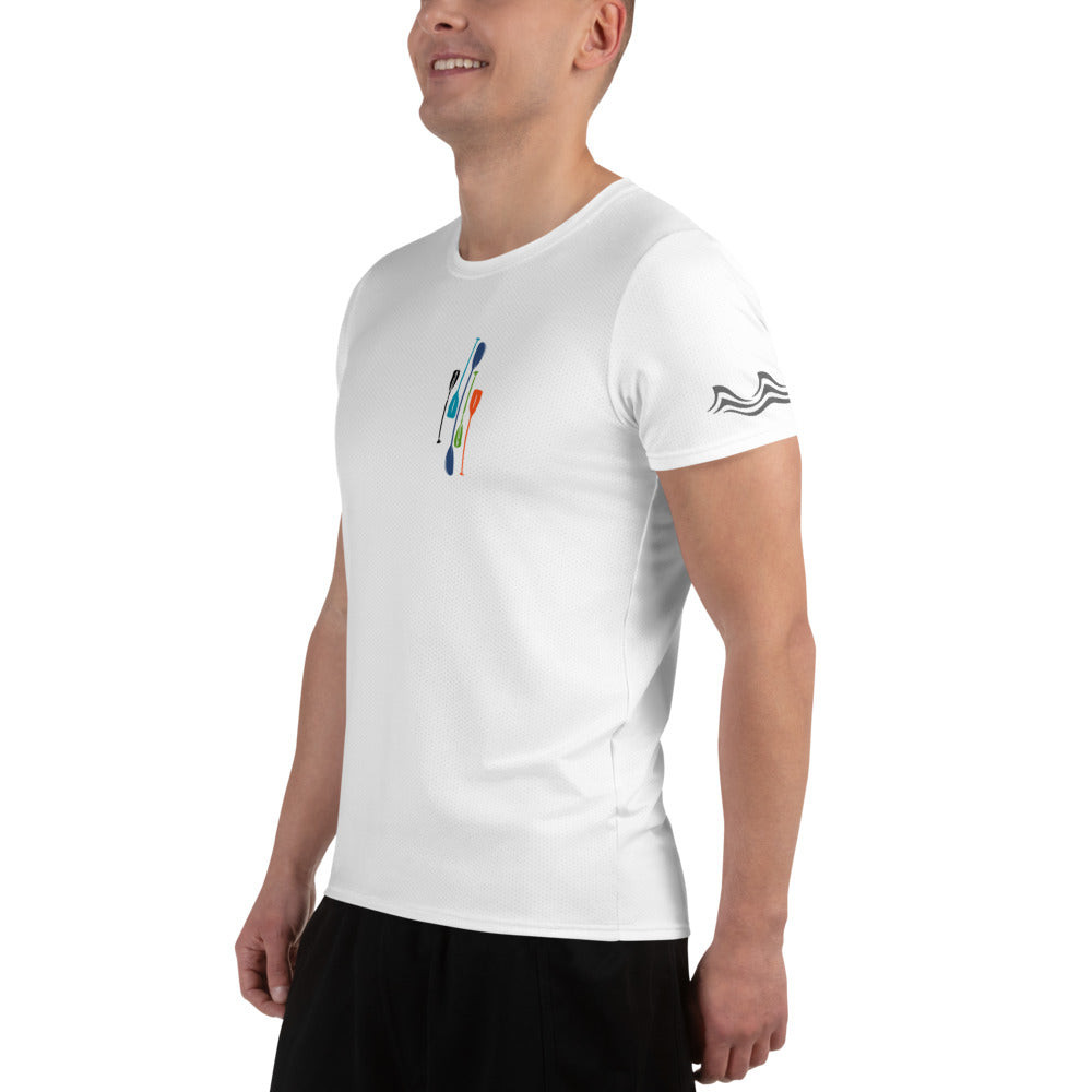 Paddles Men Active Shirt in White