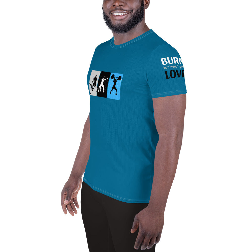 Gym Men's Cerulean Athletic T-shirt