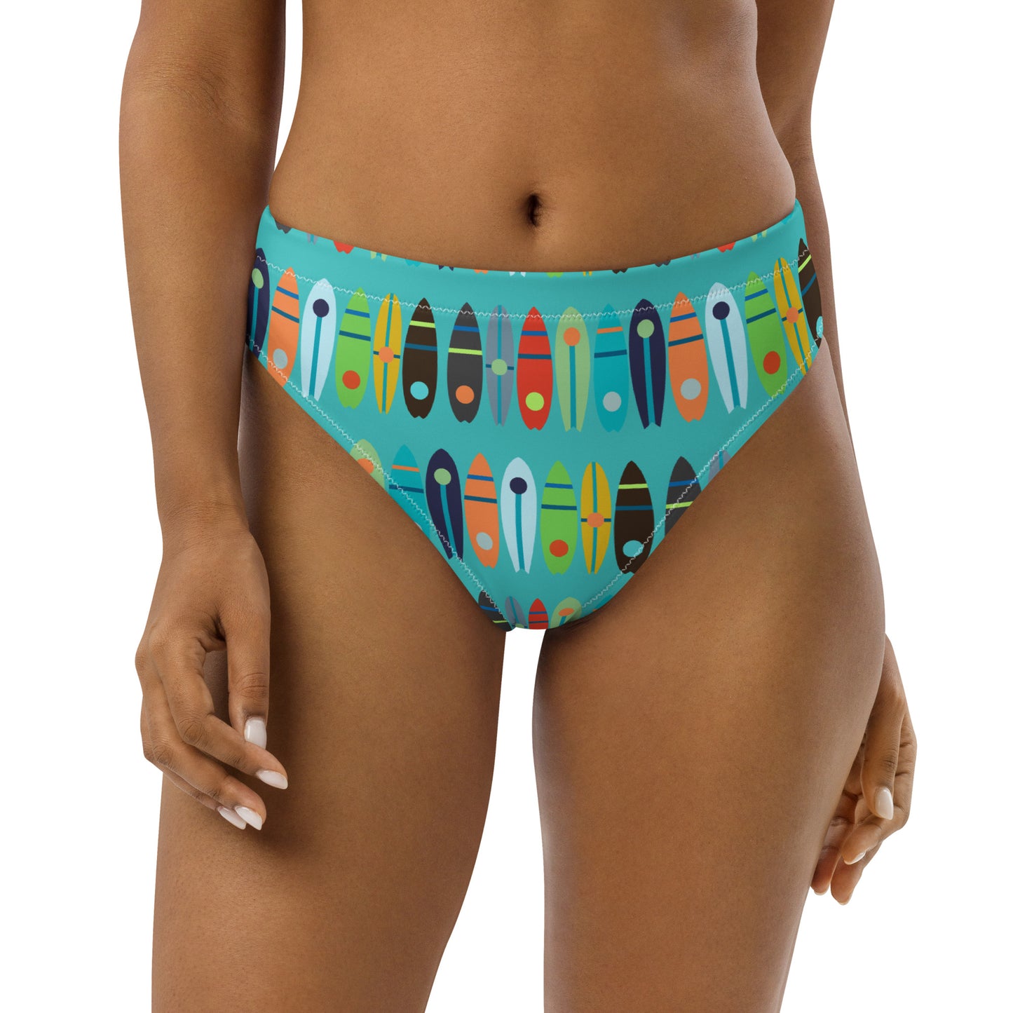 Boards Turquoise high-waisted bikini bottom