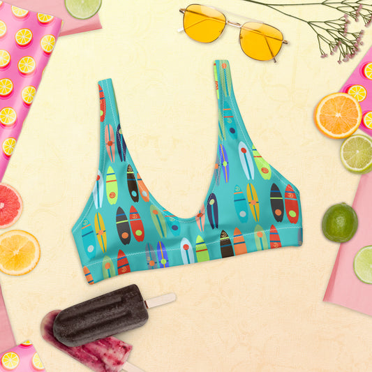 Boards Turquoise Padded Bikini Top
