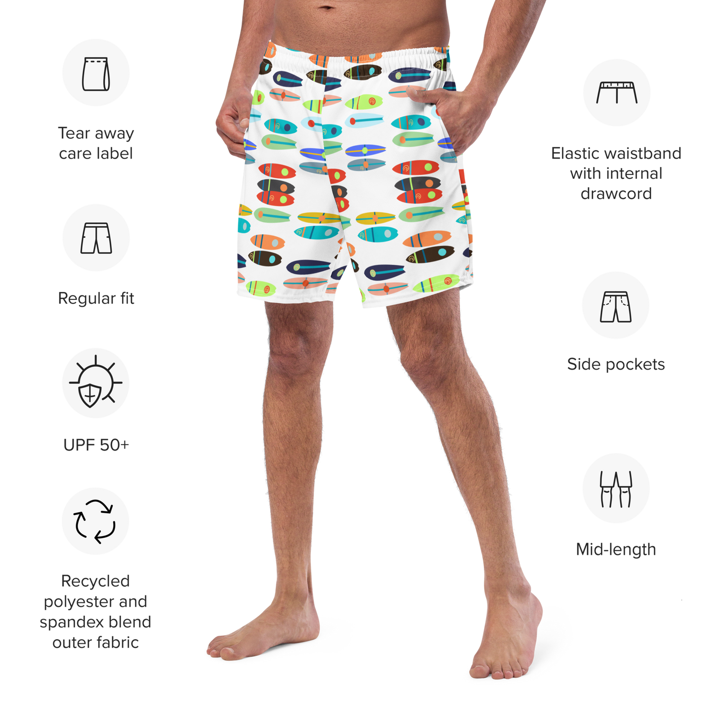Boards Men's swim trunks
