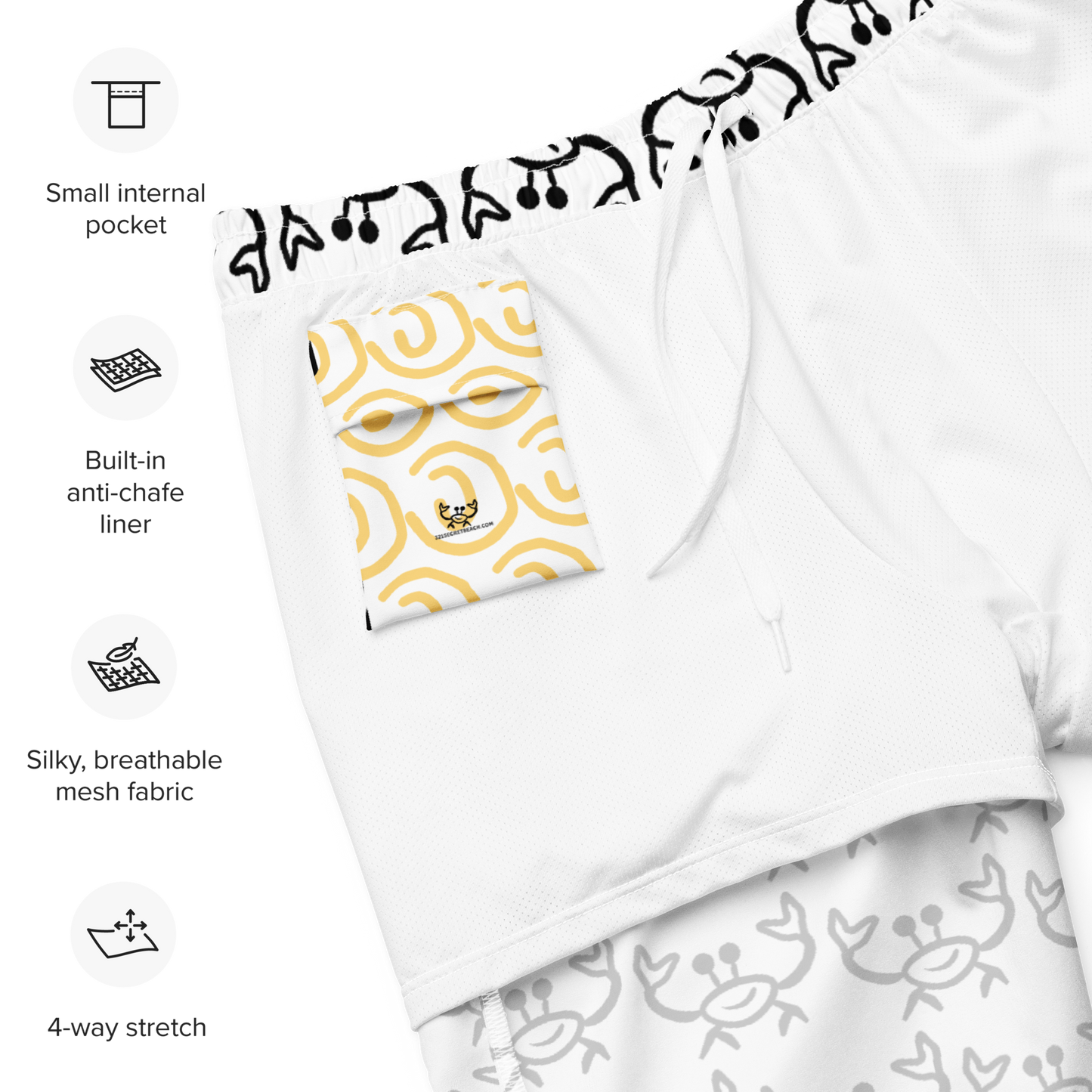 Crabby Men's swim trunks
