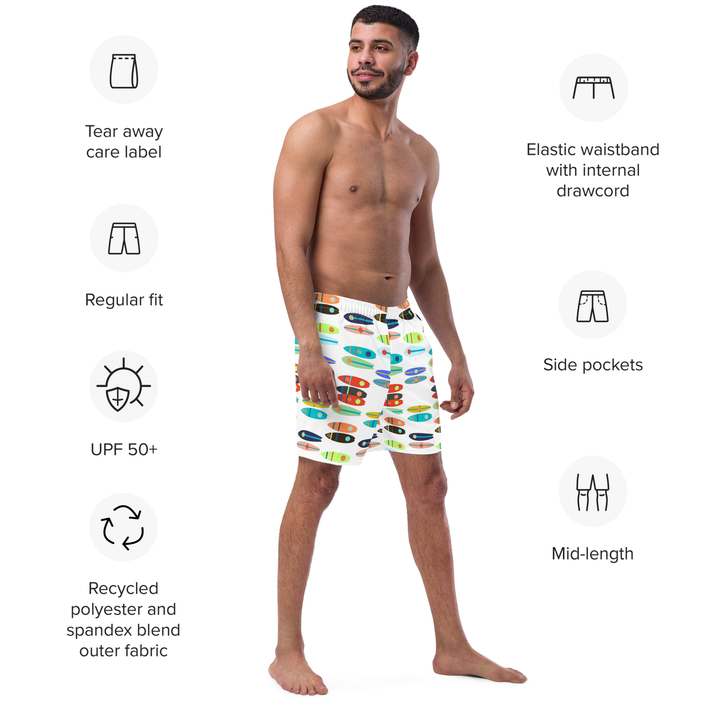 Boards Men's swim trunks