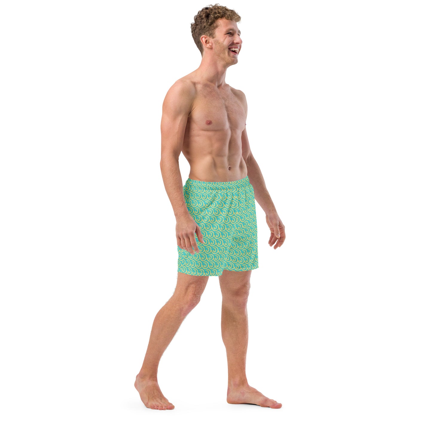 Sunny Teal Men's swim trunks