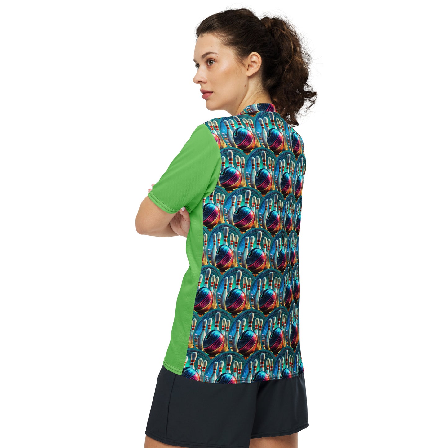 Bowling Unisex Sports Jersey Green