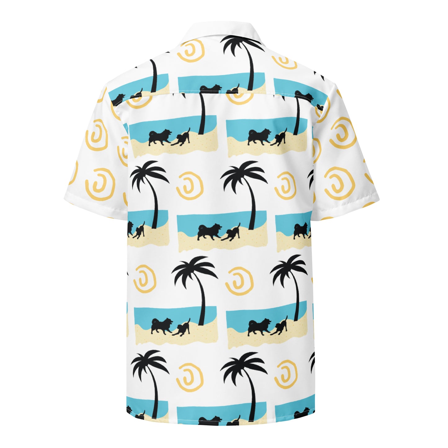 Beach Doggos Button Shirt Unisex