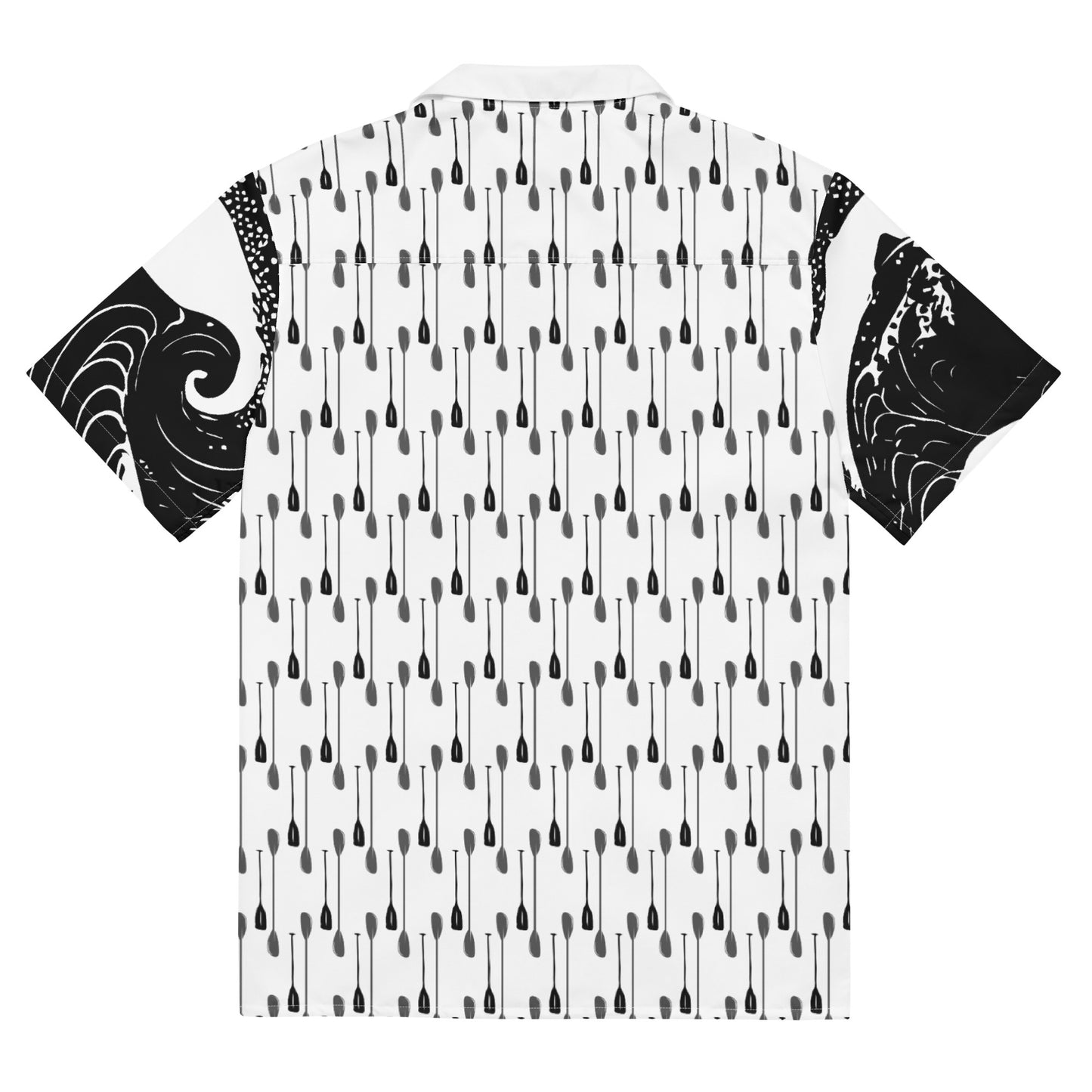 Paddle! Black-White Button Shirt