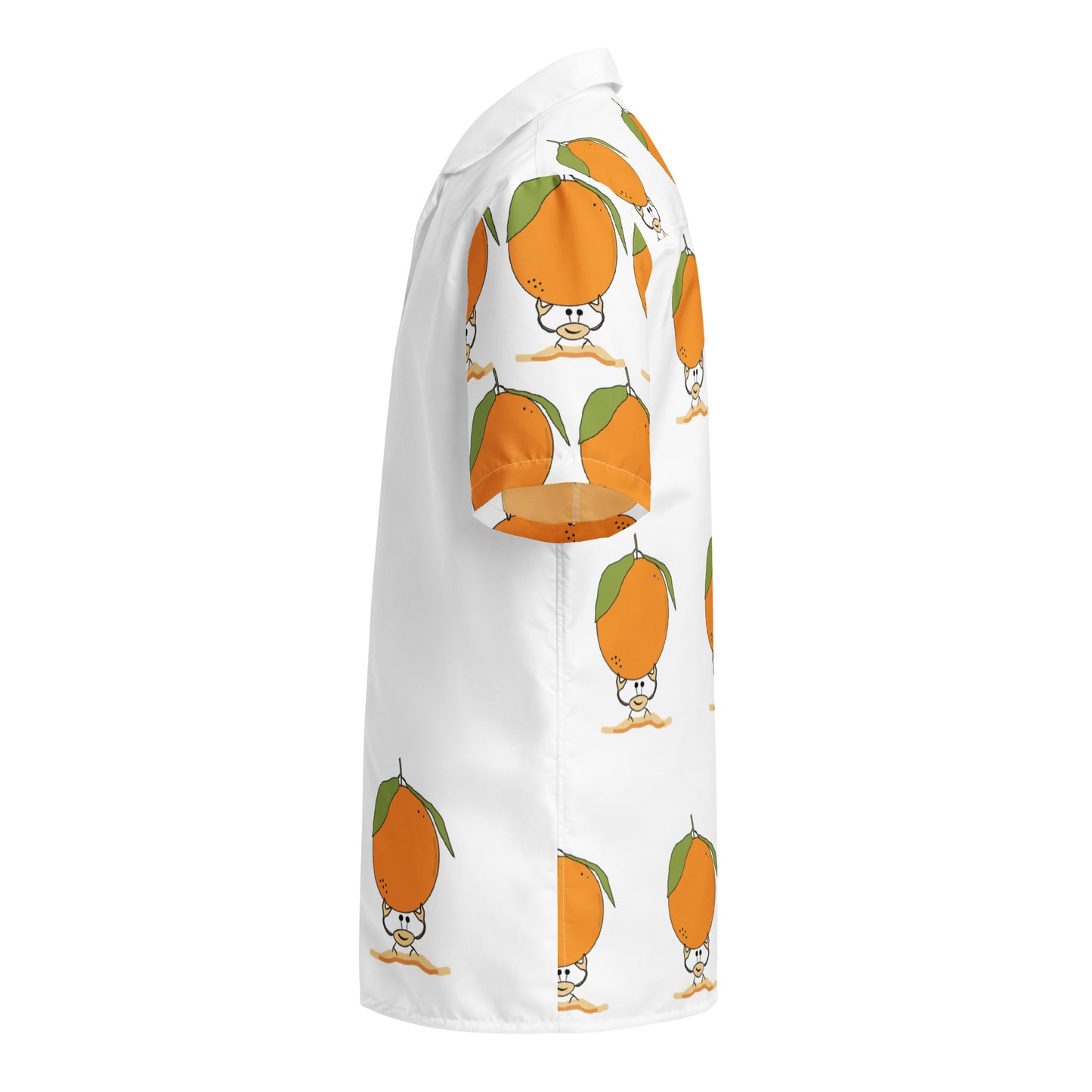 Orange Crab Button Shirt Unisex