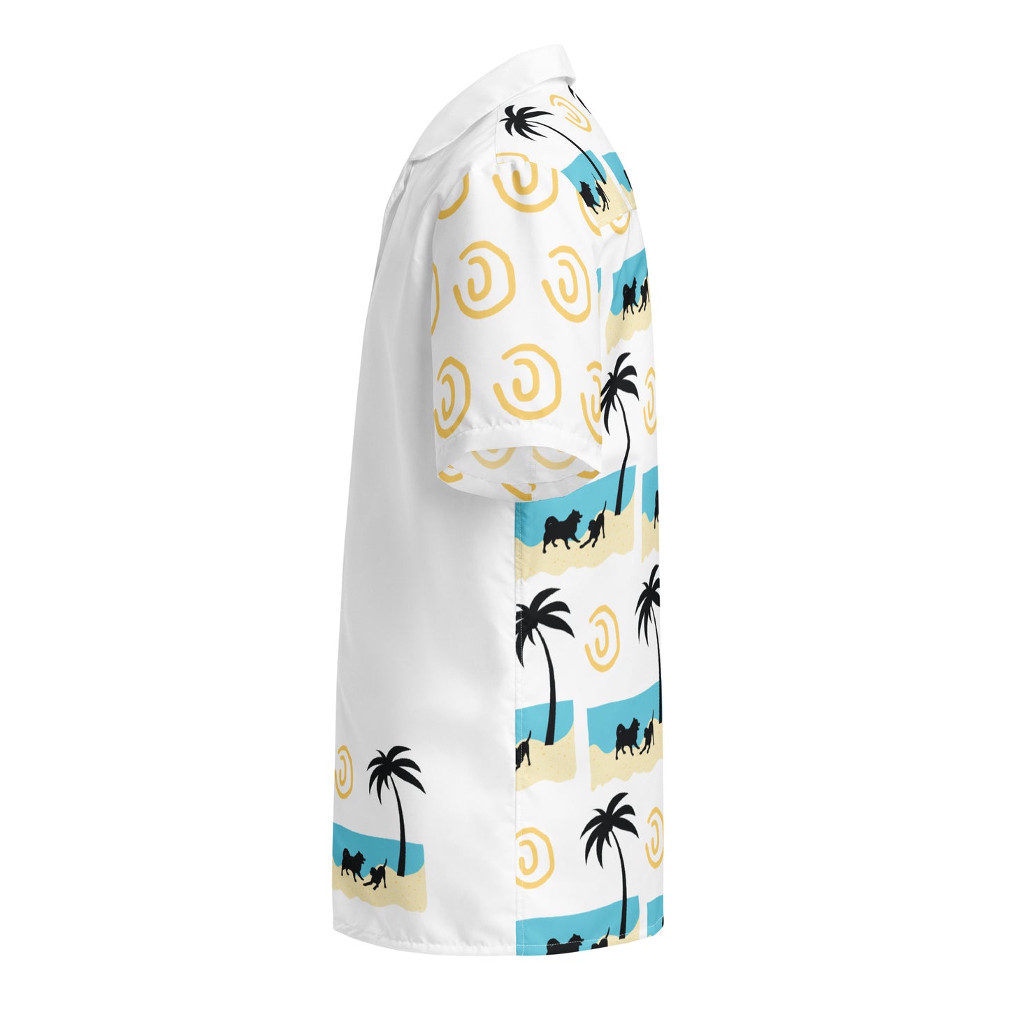 Beach Doggos Button Shirt Unisex