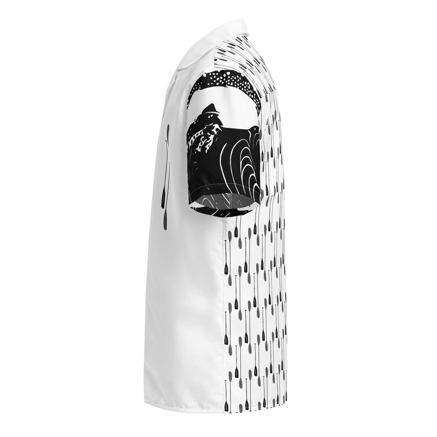 Paddle! Black-White Button Shirt