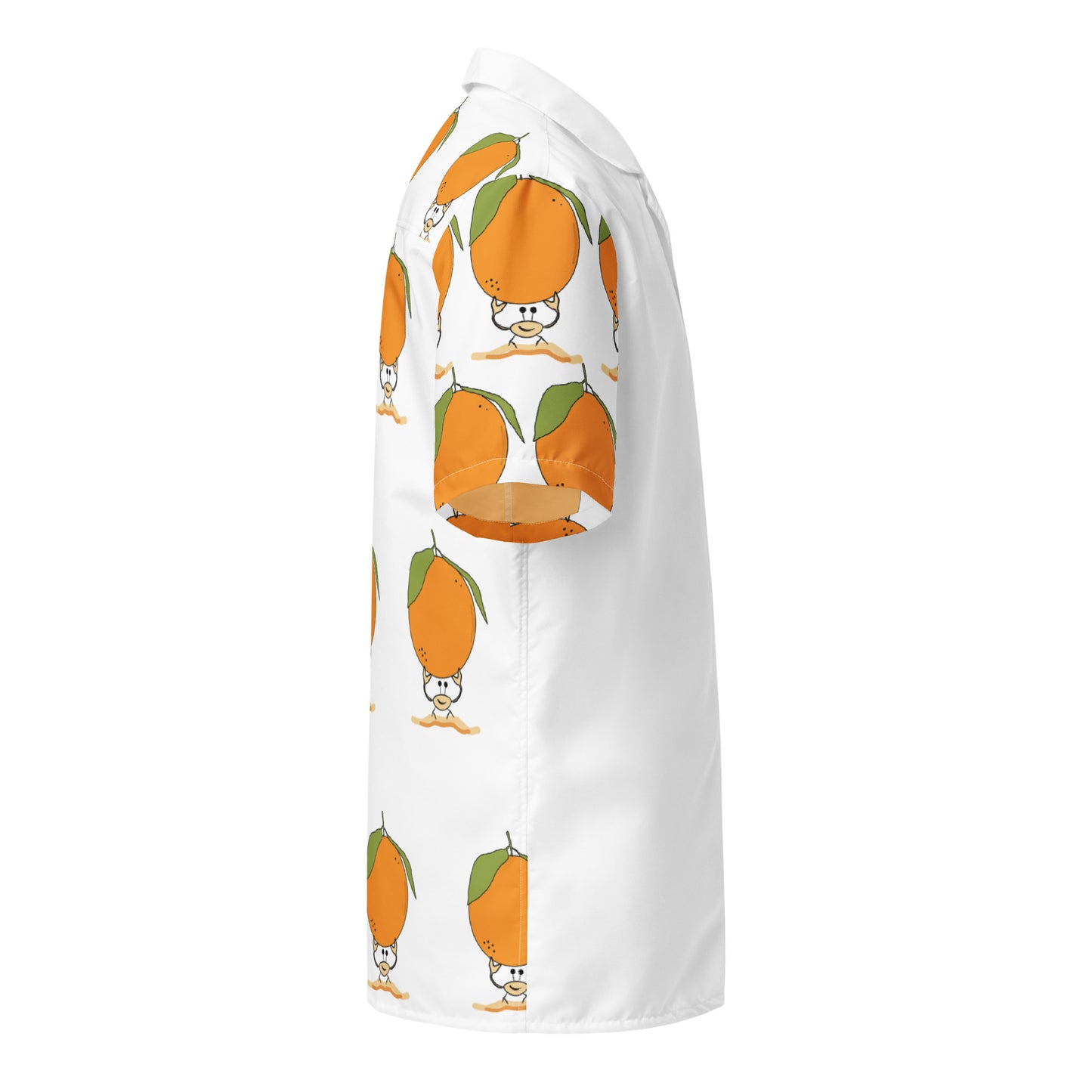 Orange Crab Button Shirt Unisex