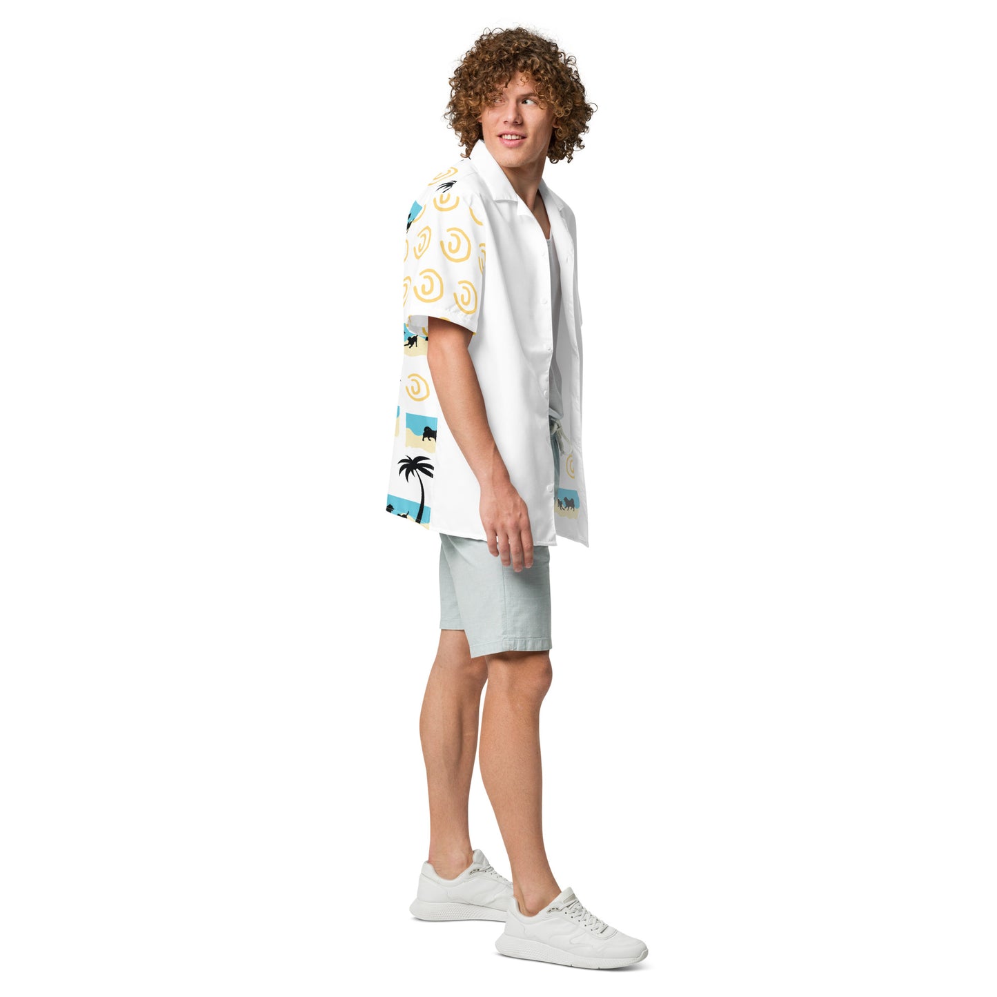 Beach Doggos Button Shirt Unisex