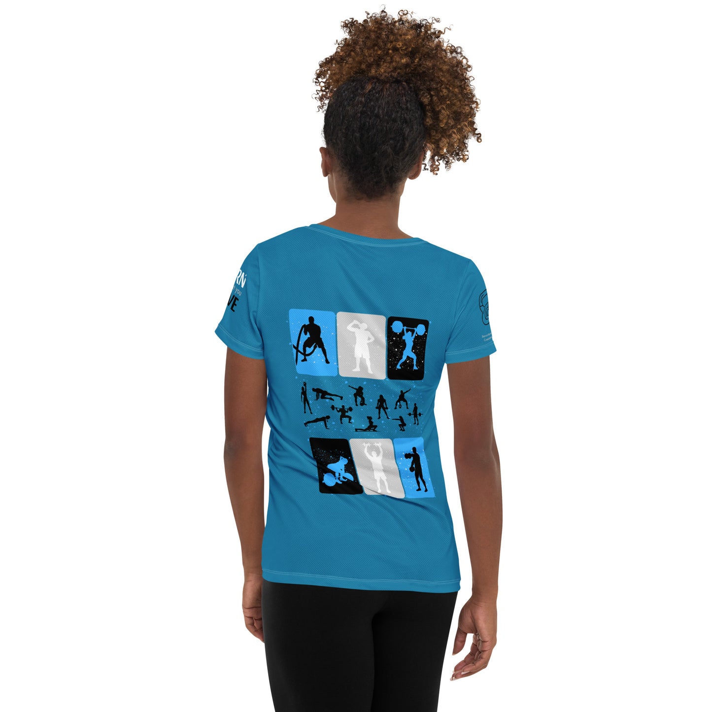 Gym Women's Blue Athletic T-shirt