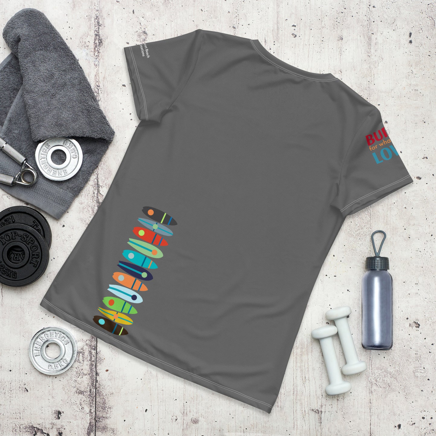 Boards Women's Athletic Grey T-shirt