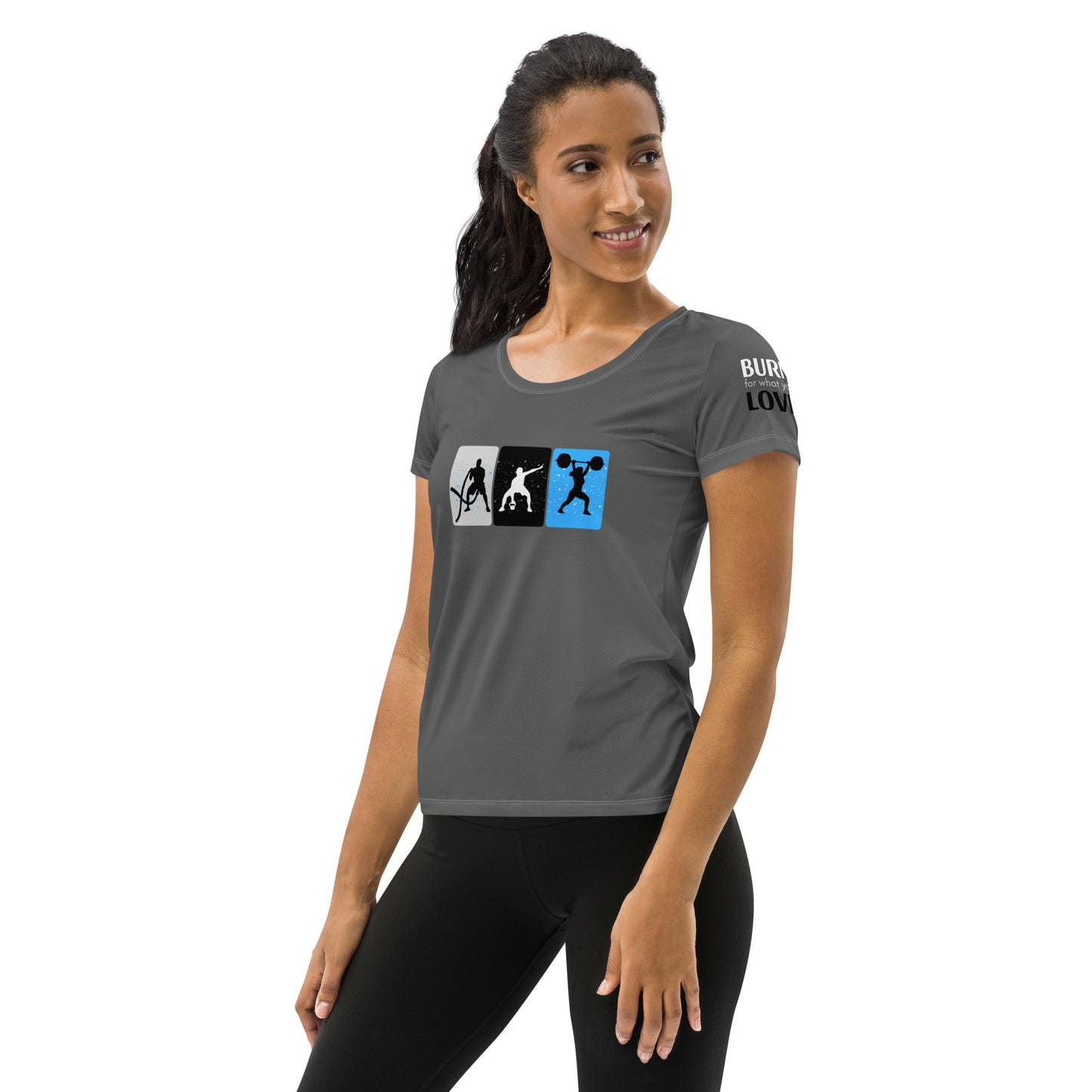 Gym Women's Dark Grey Athletic T-shirt