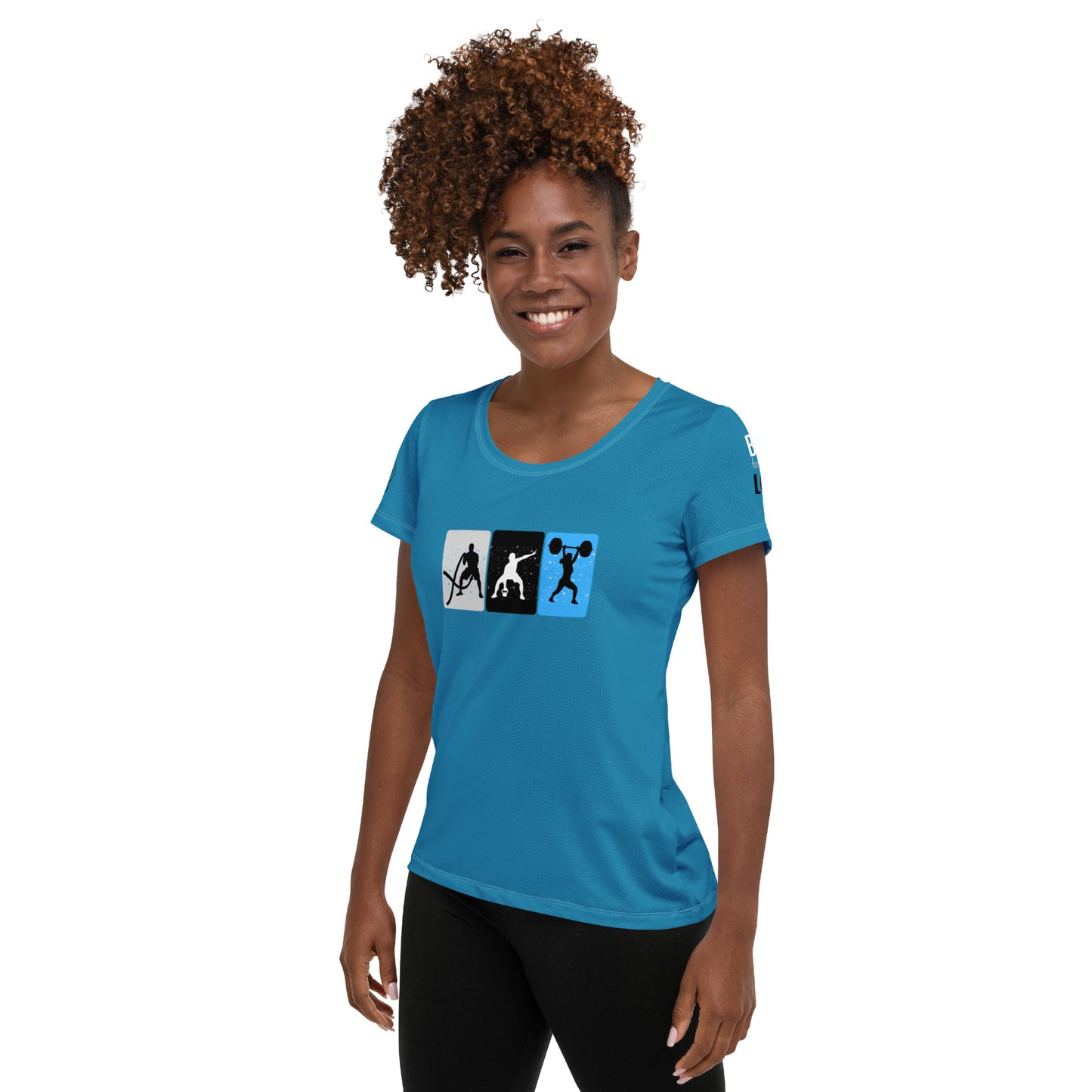Gym Women's Blue Athletic T-shirt