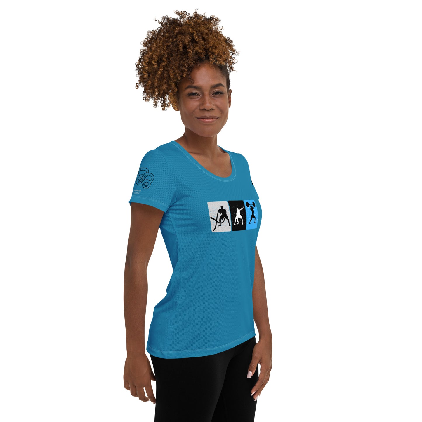 Gym Women's Blue Athletic T-shirt
