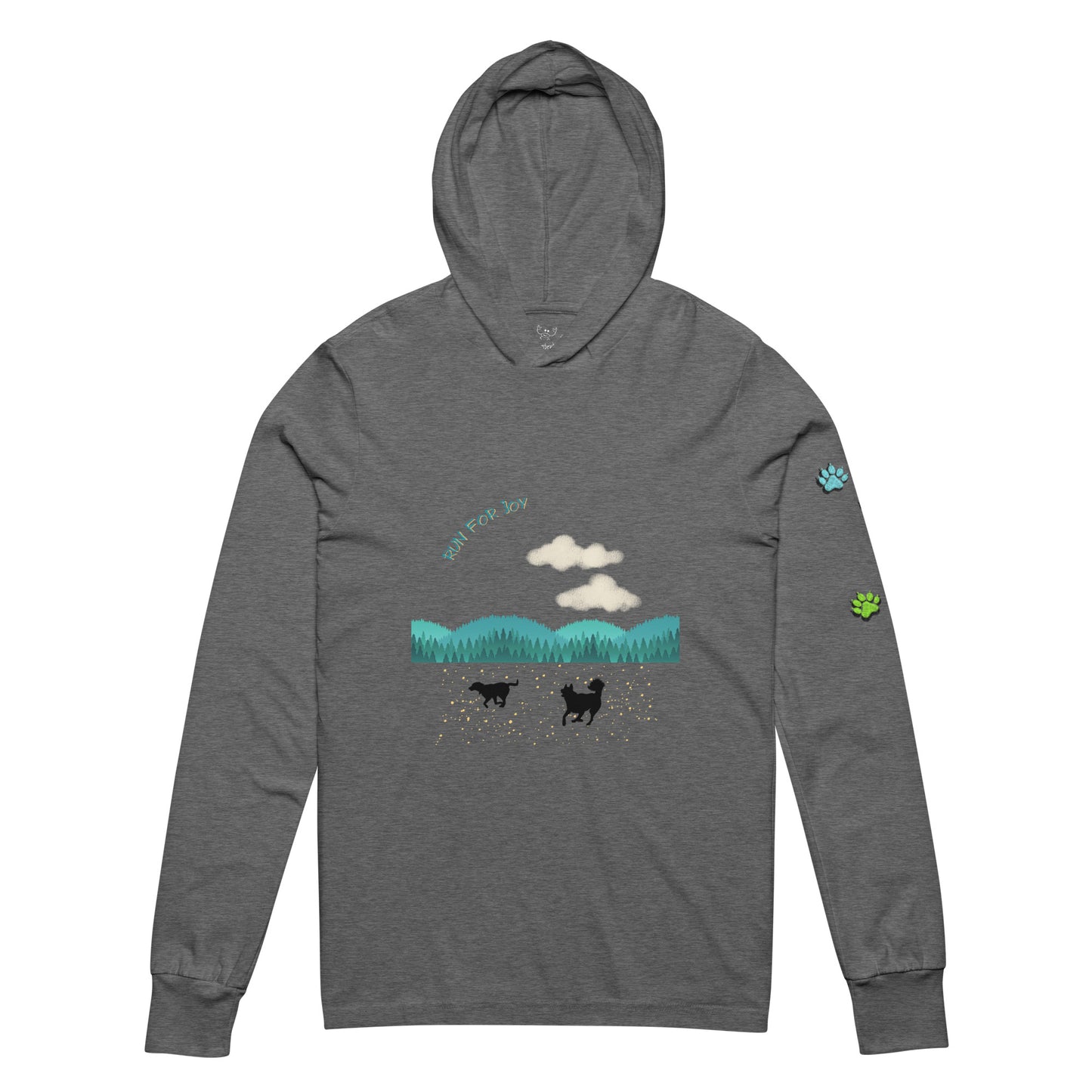 Running Doggos Color Paws Lite Hoodie