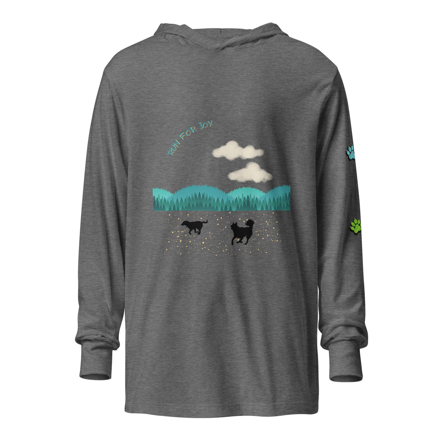 Running Doggos Color Paws Lite Hoodie