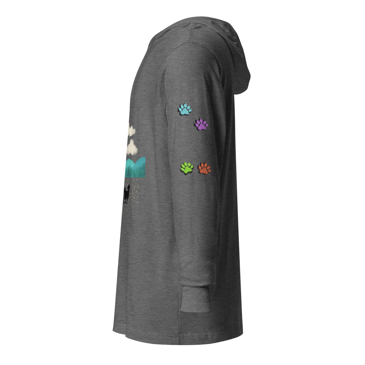 Running Doggos Color Paws Lite Hoodie