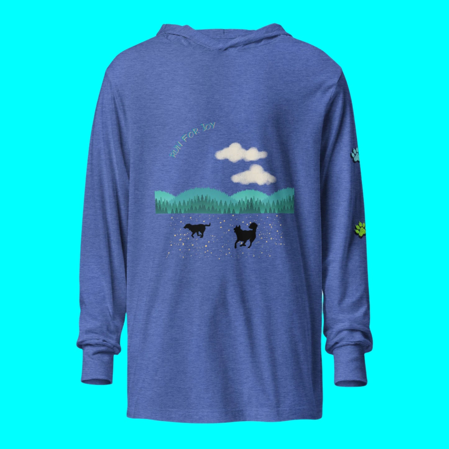 Running Doggos Color Paws Lite Hoodie