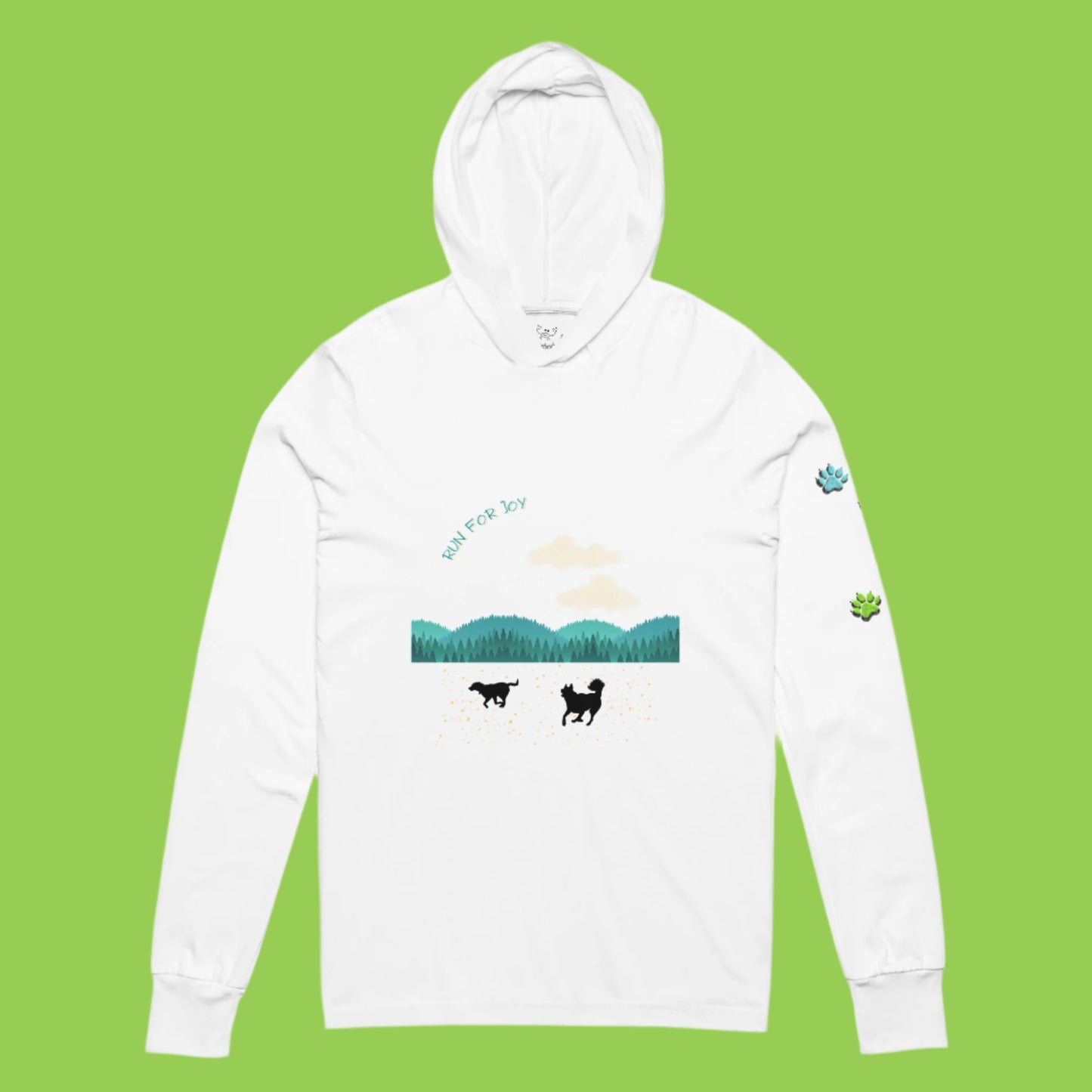 Running Doggos Color Paws Lite Hoodie