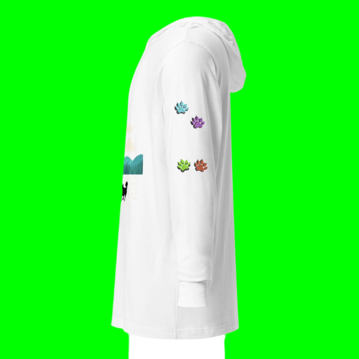 Running Doggos Color Paws Lite Hoodie