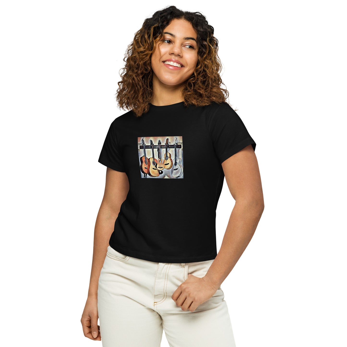 Stringed! Hi-waist Women Tee