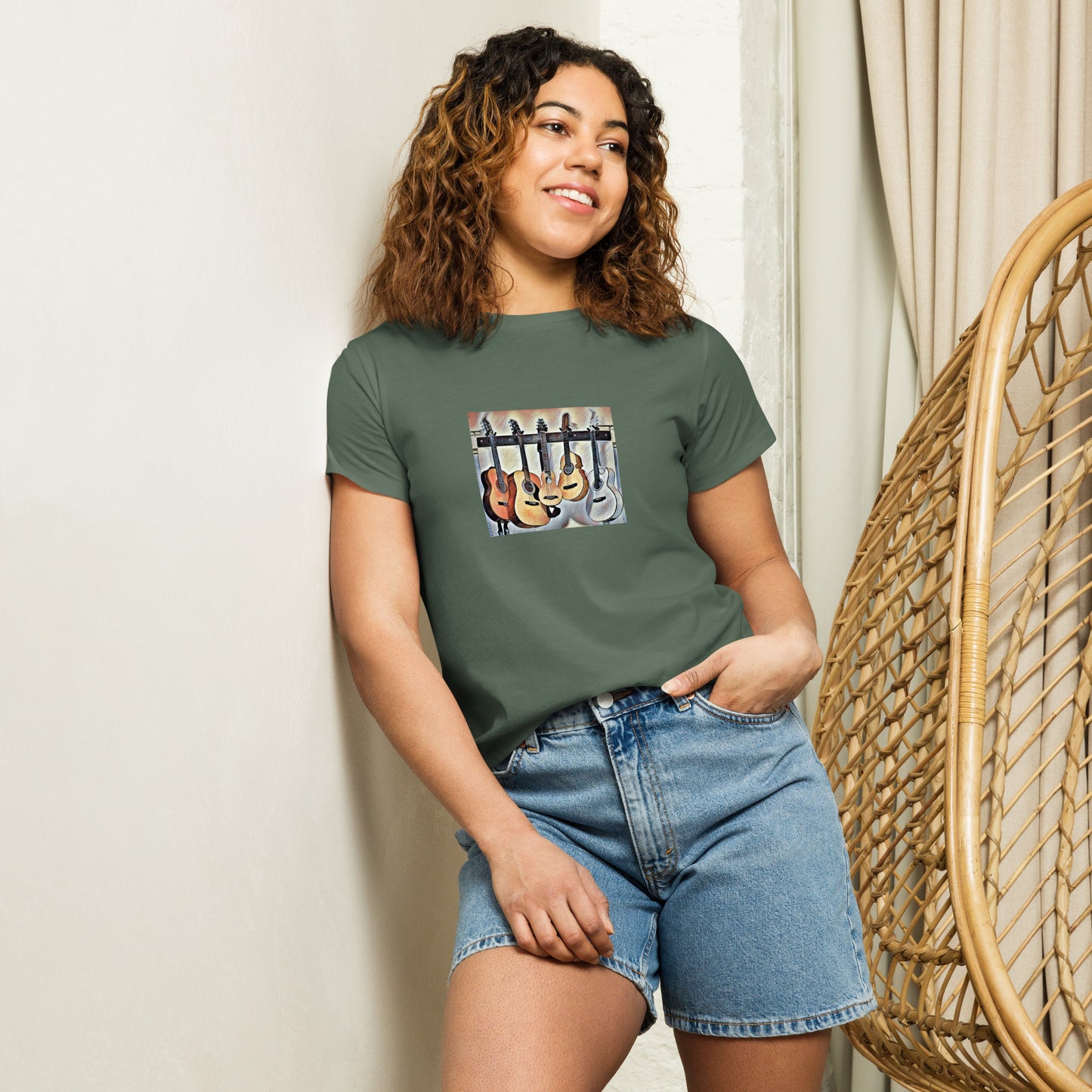 Stringed! Hi-waist Women Tee
