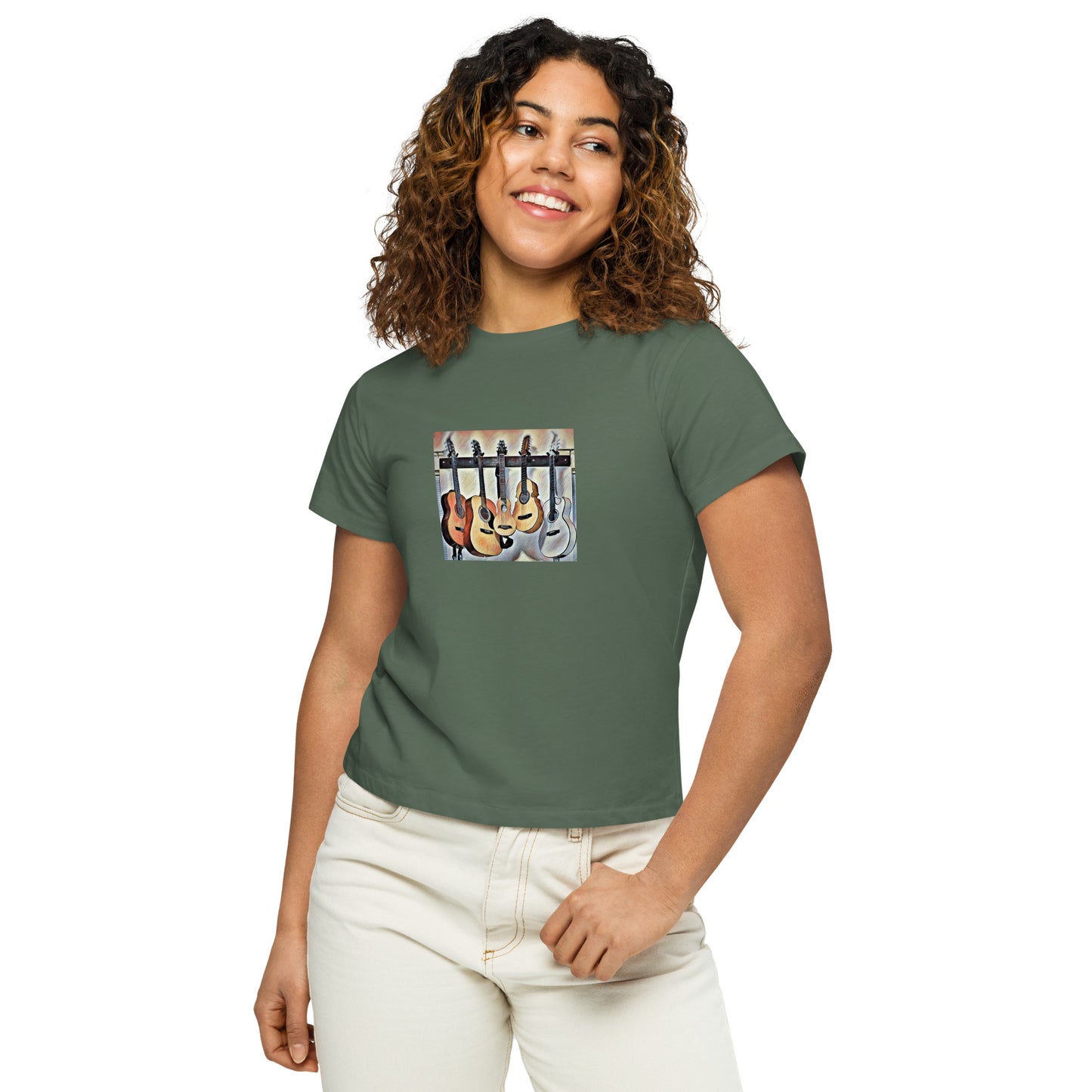 Stringed! Hi-waist Women Tee