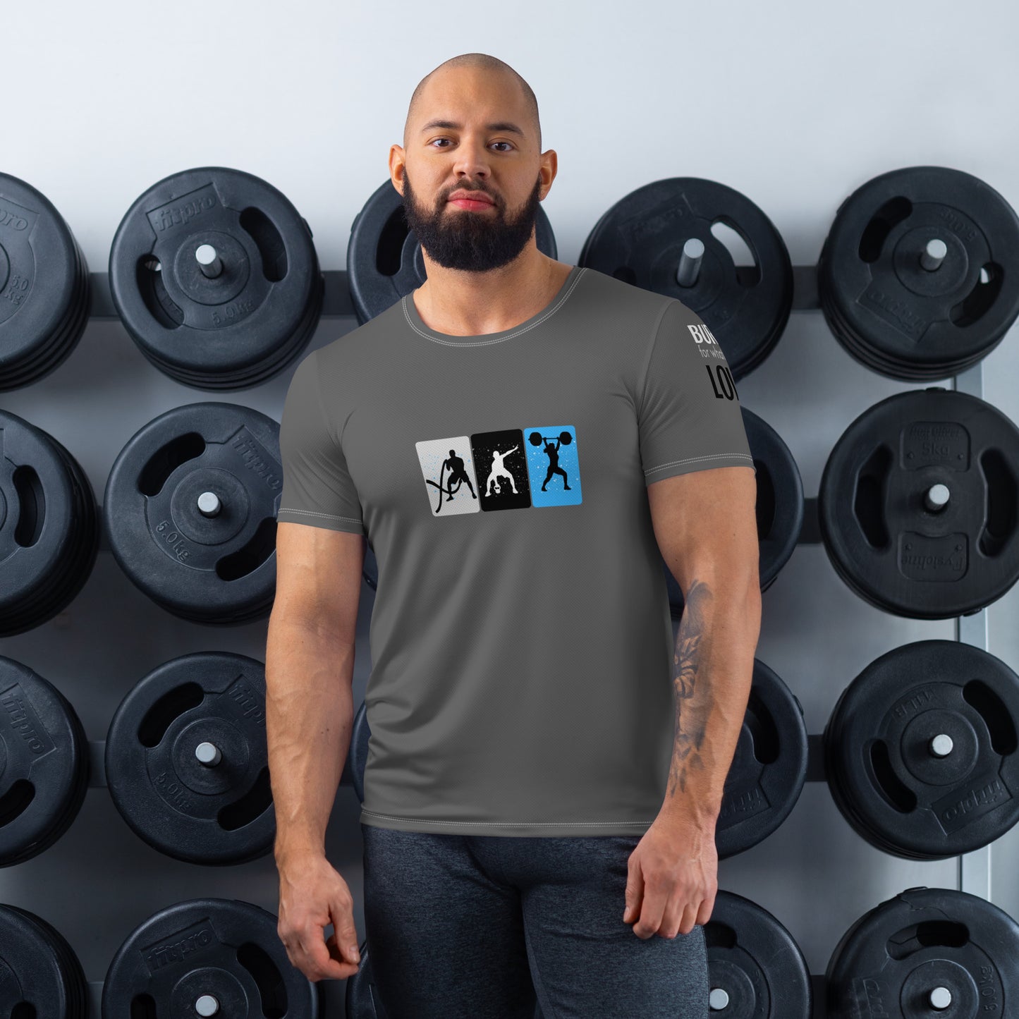 Gym Men's Dark Grey Athletic T-shirt