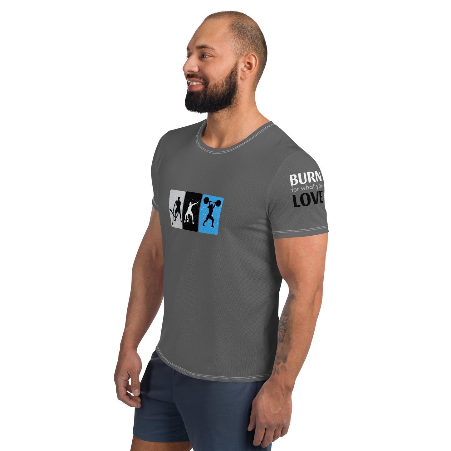 Gym Men's Dark Grey Athletic T-shirt