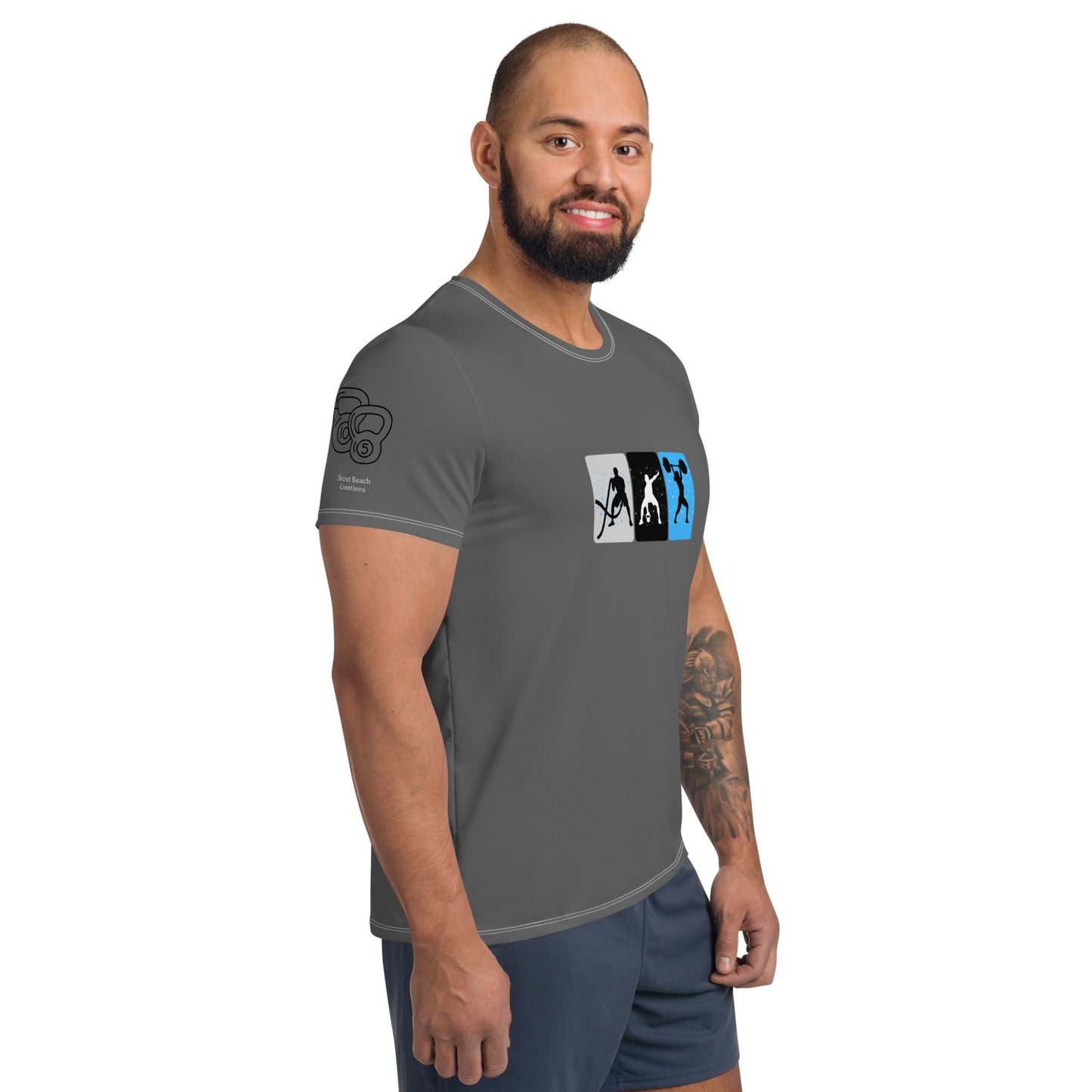 Gym Men's Dark Grey Athletic T-shirt