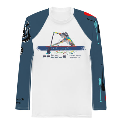 Paddler, Paddles & Dragons Rash Guard Men's Rash Guard