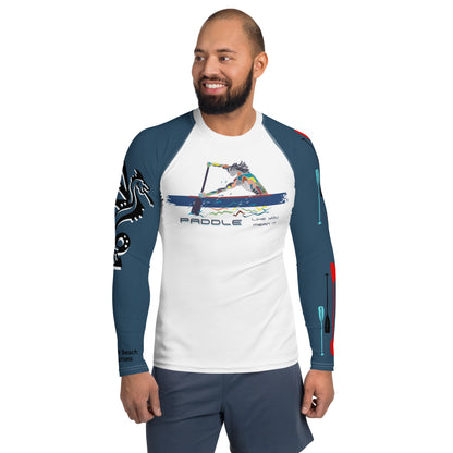 Paddler, Paddles & Dragons Rash Guard Men's Rash Guard