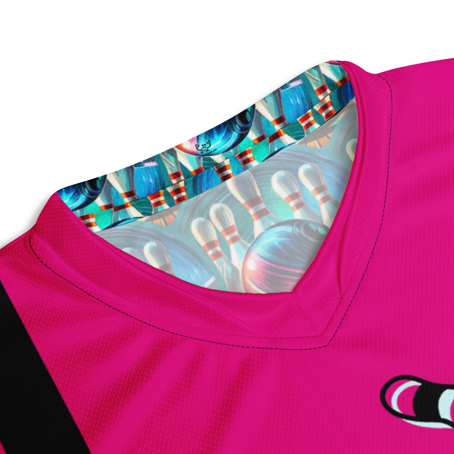 Bowling Unisex Sports Jersey Pink