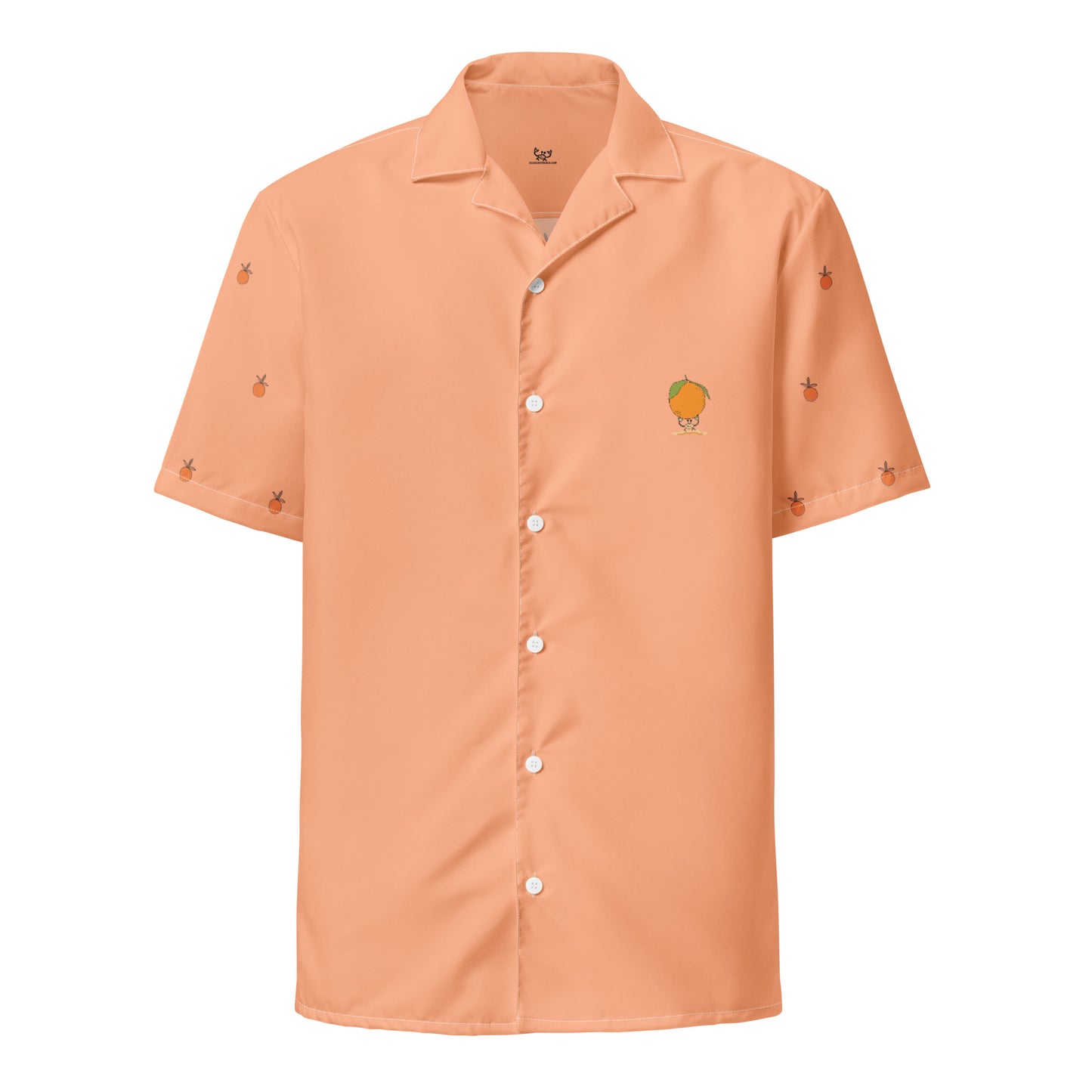 Orange Crush Unisex Button Shirt