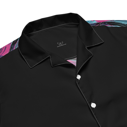 The Wave Button Shirt Blk