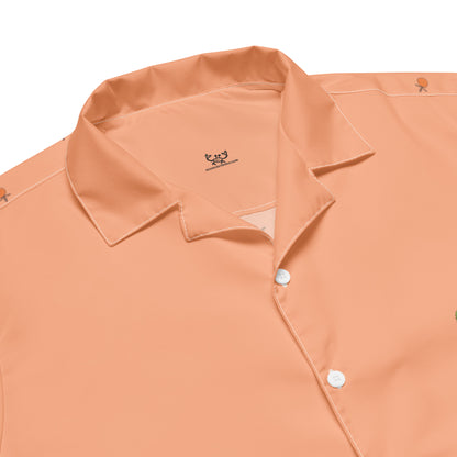 Orange Crush Unisex Button Shirt