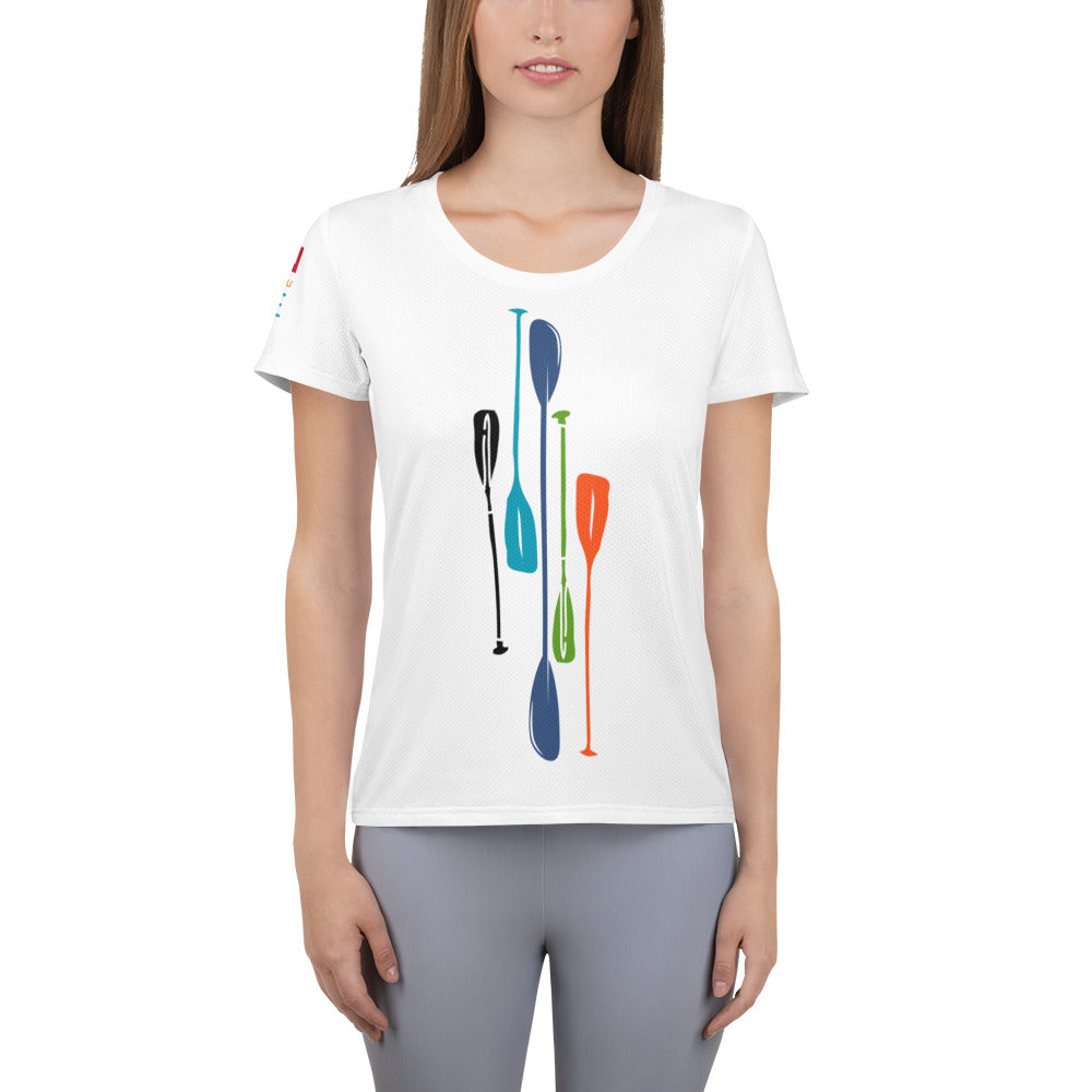 Paddles Women's Athletic T-shirt