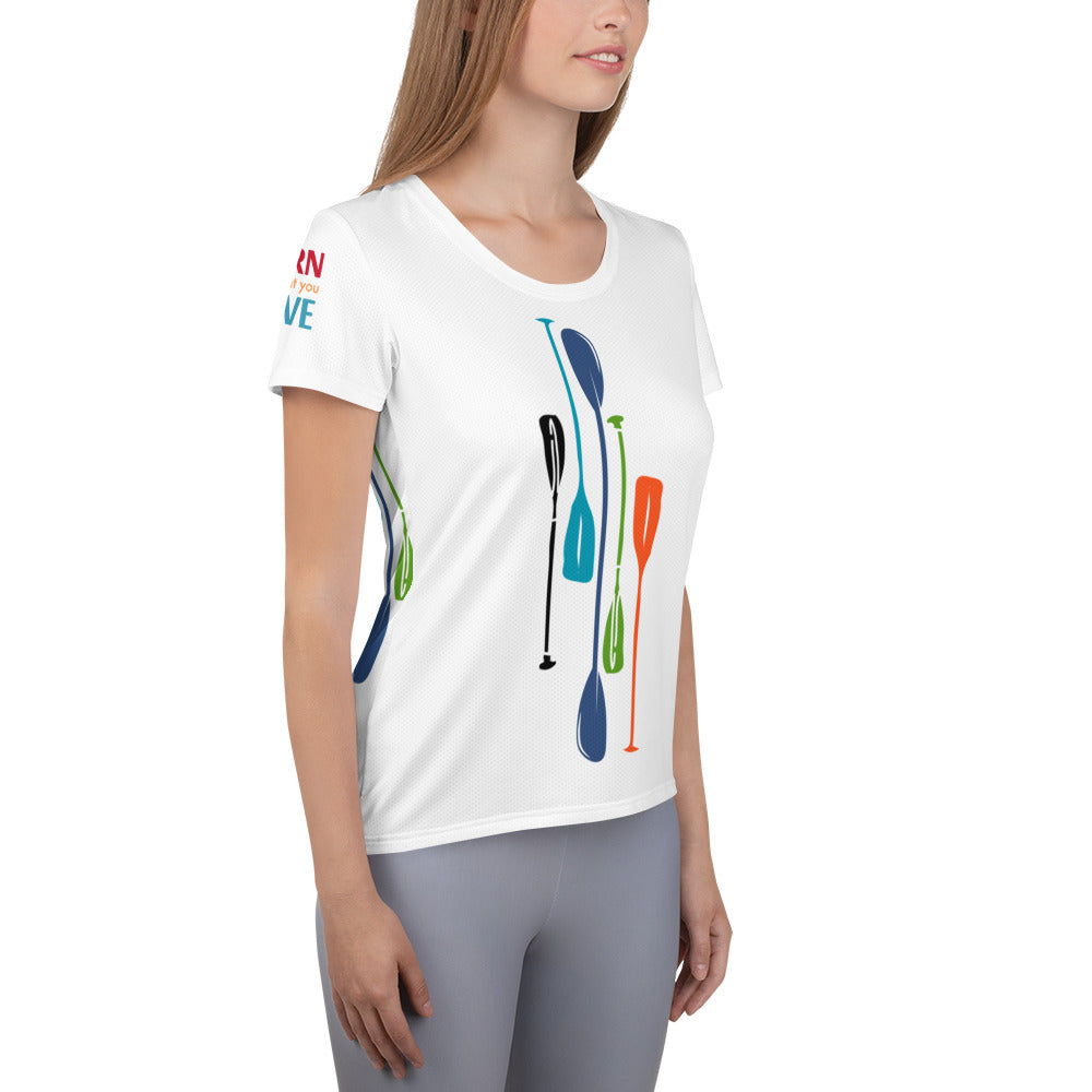 Paddles Women's Athletic T-shirt