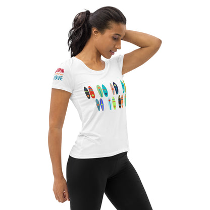 Boards Women's Athletic White T-shirt