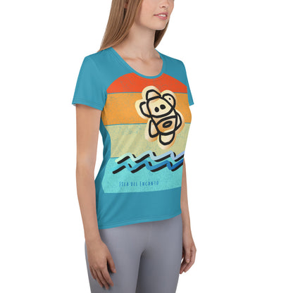 Playa & Sol Taino Women Athletic Tee BLU