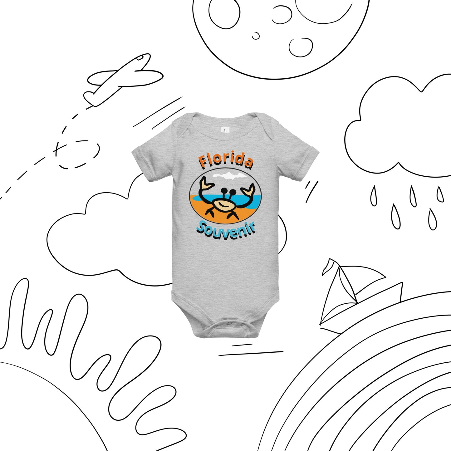 Florida Souvenir Baby Onesie