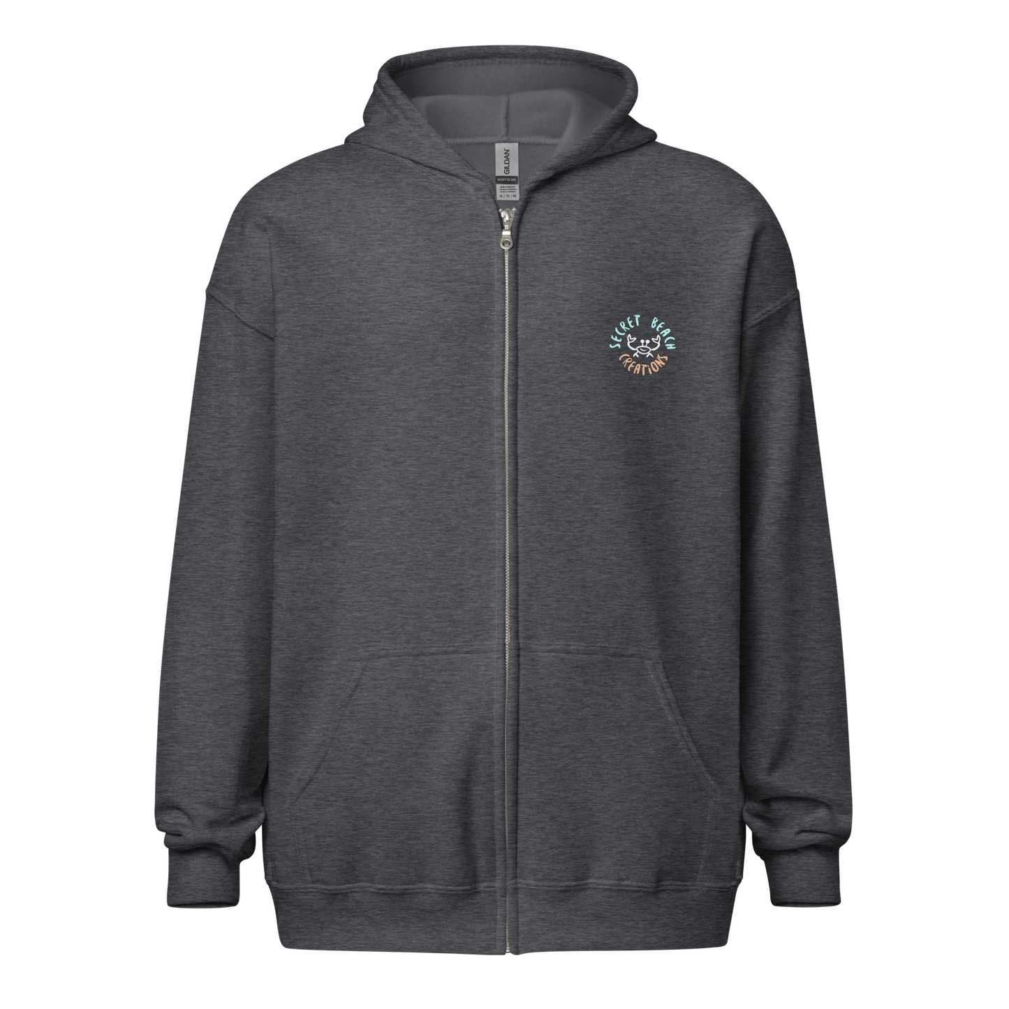 Dig Deep! Dark Heavy Zippered Hoodie